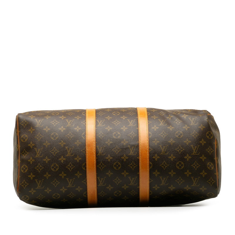 Louis Vuitton Monogram Keepall 50 Boston Bag Travel Bag Brown PVC Leather Louis Vuitton