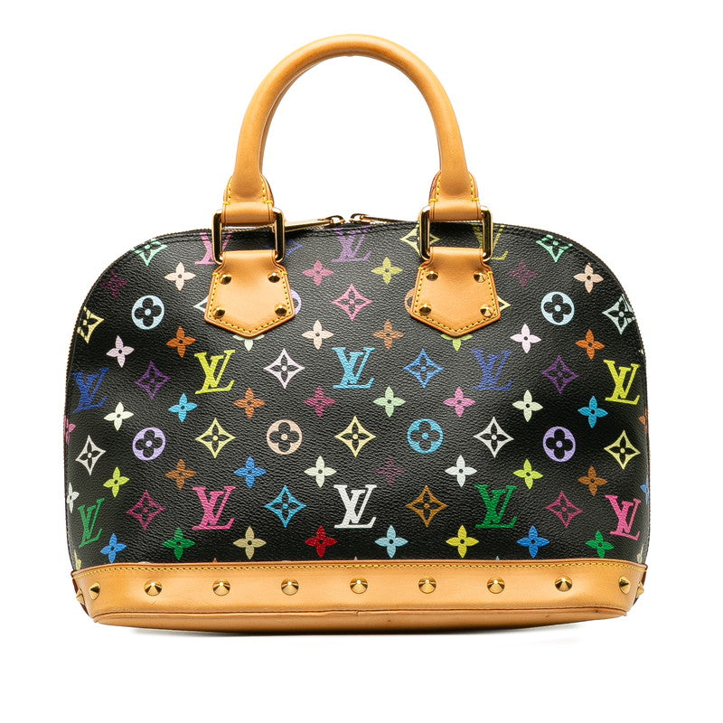 Louis Vuitton Monogram Multicolor Handbag PVC/Ledger Noir Black