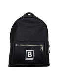 Luxury Burberry Abbeydale B Logo Nylon Backpack Black