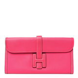Hermes Epsom Jige Elan 29 Clutch Rose Tyrien