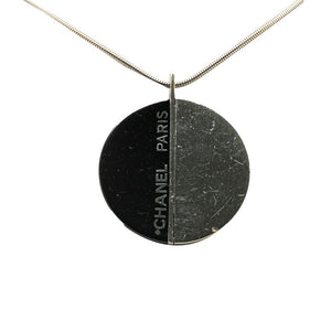 Chanel Metal Logo Necklace 00A