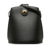 Louis Vuitton Epi Cluny Shoulder Bag Noir Black Leather Women's