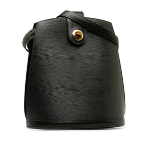 Louis Vuitton Epi Cluny Shoulder Bag Noir Black Leather Women's