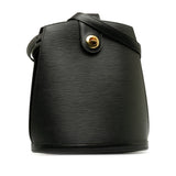 Louis Vuitton Epi Cluny Shoulder Bag Noir Black Leather Women's