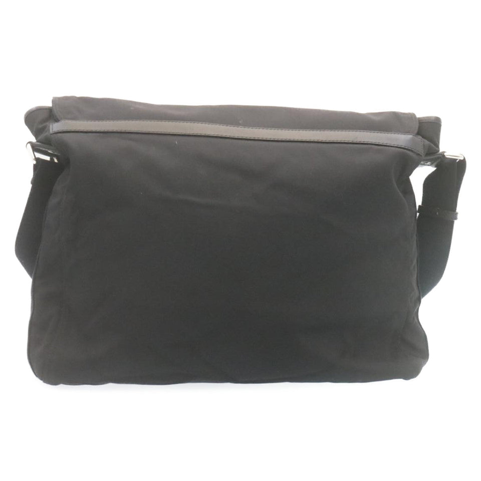Gucci Sherry Line Messenger Bag Shoulder Bag Nylon Black fm1186