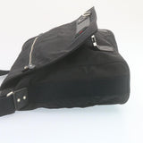 Gucci Sherry Line Messenger Bag Shoulder Bag Nylon Black fm1186