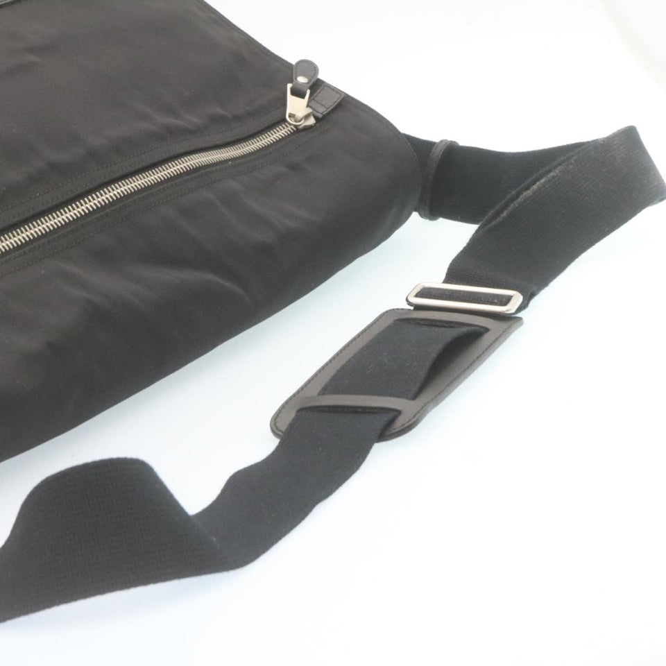 Gucci Sherry Line Messenger Bag Shoulder Bag Nylon Black fm1186