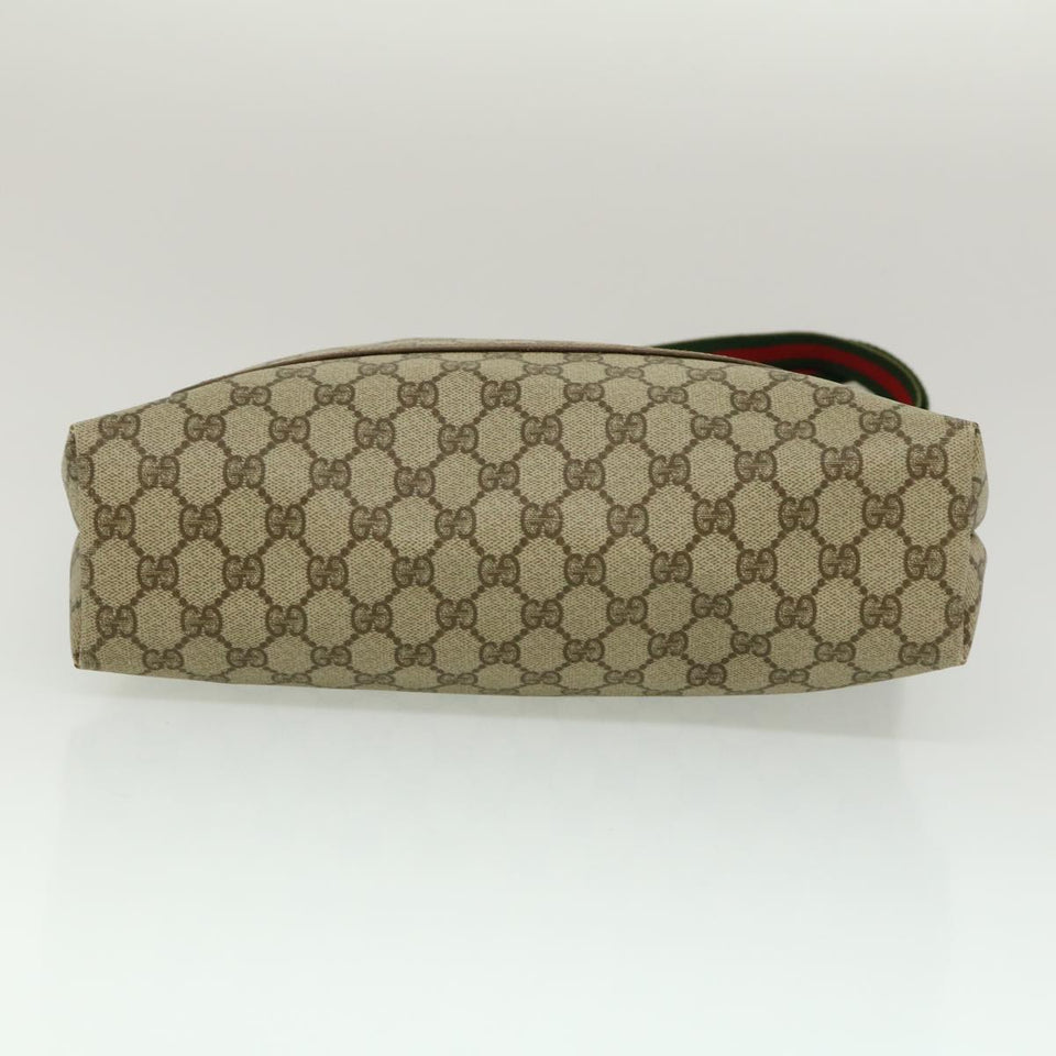 Gucci Web Sherry Line GG Canvas Tote Bag Beige Red Green fm1307