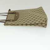 Gucci GG Canvas Shoulder Bag PVC Leather Beige fm1310