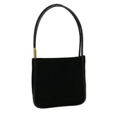 Gucci Shoulder Bag Suede Leather Black fm1455