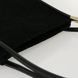 Gucci Shoulder Bag Suede Leather Black fm1455
