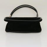 Gucci Shoulder Bag Suede Leather Black fm1455