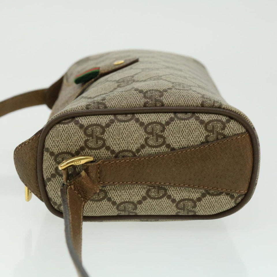 Gucci GG Canvas Web Sherry Line Shoulder Bag Beige Red Green 8902018 fm1530