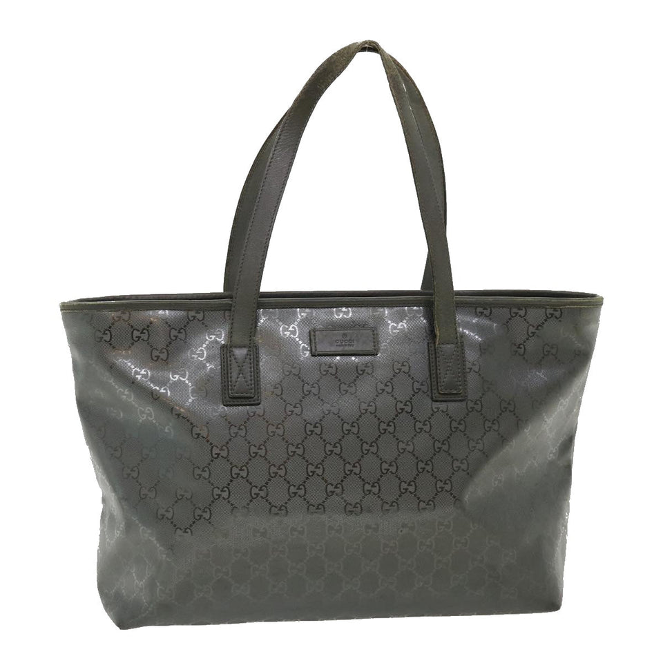 Gucci GG Canvas Tote Bag Gray 211137492174 fm1642