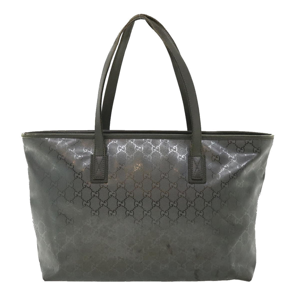 Gucci GG Canvas Tote Bag Gray 211137492174 fm1642