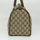 Gucci Web Sherry Line GG Canvas Boston Bag PVC Leather Beige Green fm1775