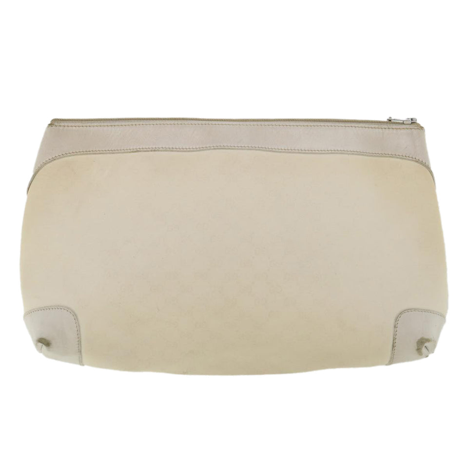 Gucci Micro GG Canvas Clutch Bag White 014.904.0597 fm1931