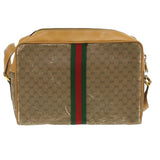 Gucci Micro GG Canvas Web Sherry Line Shoulder Bag Beige Red Green fm1935