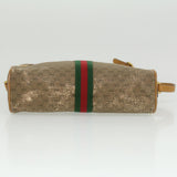 Gucci Micro GG Canvas Web Sherry Line Shoulder Bag Beige Red Green fm1935