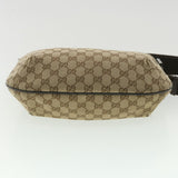 Gucci GG Canvas Shoulder Bag Beige Dark Brown 181092 fm2121