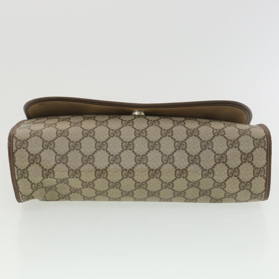Gucci GG Canvas Web Sherry Line Clutch Bag Beige Red 156.01.031 fm2132