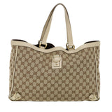 Gucci GG Canvas Hand Bag 2Set Beige fm2158