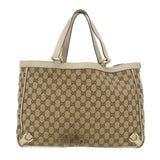 Gucci GG Canvas Hand Bag 2Set Beige fm2158