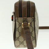 Gucci GG Canvas Web Sherry Line Shoulder Bag Beige Red Green fm2200