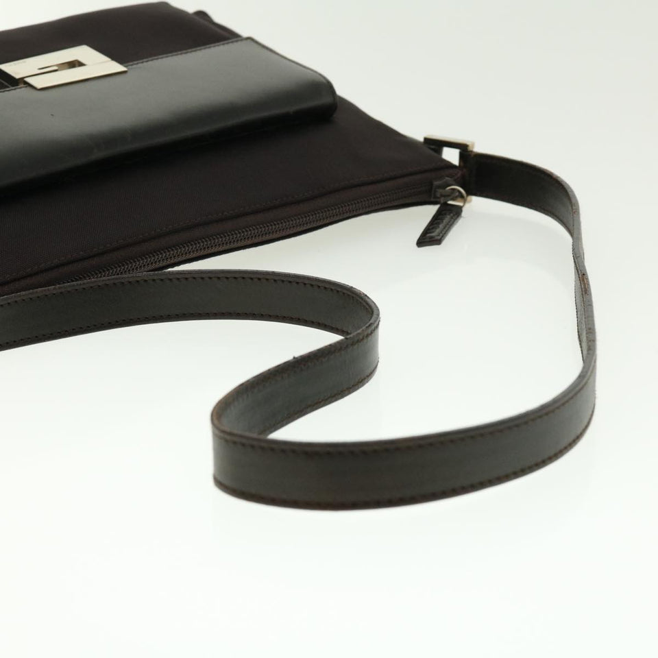 Gucci Shoulder Bag Canvas Brown fm2205