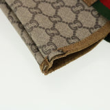Gucci GG Plus Canvas Web Sherry Line Tote Bag Beige Red Green fm2209