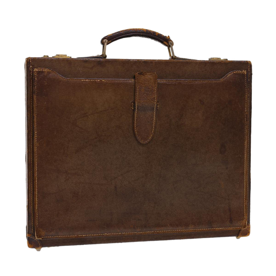 Gucci Trunk Leather Brown fm2218