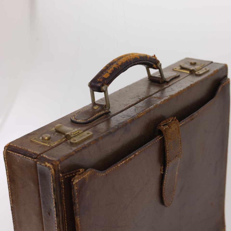 Gucci Trunk Leather Brown fm2218