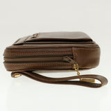 Gucci Clutch Bag Leather Brown 006.23.0014 fm2288