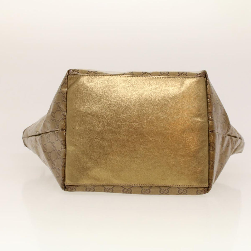 Gucci GG Crystal Tote Bag Gold 131230 fm2314