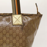 Gucci GG Crystal Tote Bag Gold 131230 fm2314