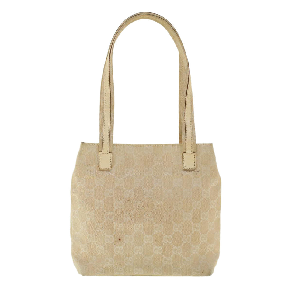 Gucci GG Canvas Shoulder Bag Beige 002 1075 002053 fm2315