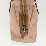 Gucci GG Canvas Hand Bag Pink 113009 fm2349