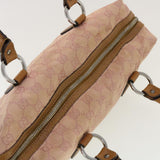 Gucci GG Canvas Hand Bag Pink 113009 fm2349