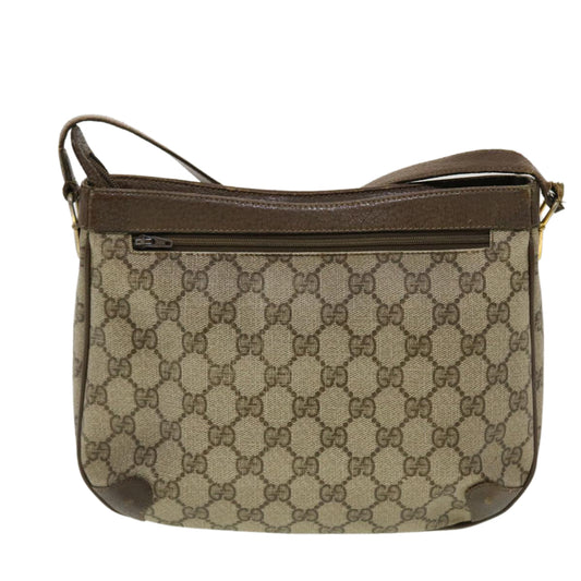 Gucci GG Canvas Shoulder Bag PVC Leather Beige 32•02•022 fm2426