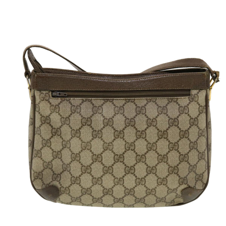 Gucci GG Canvas Shoulder Bag PVC Leather Beige 32•02•022 fm2426