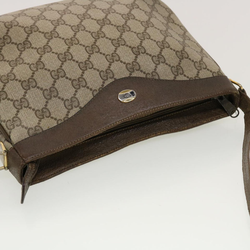 Gucci GG Canvas Shoulder Bag PVC Leather Beige 32•02•022 fm2426