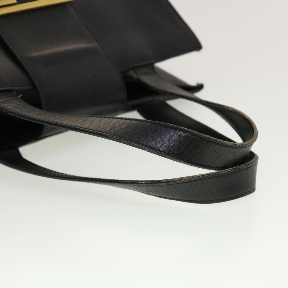 Gucci Hand Bag Leather Black fm2430