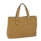 Luxury BurberrySs Tote Bag Leather Beige Auth fm3177