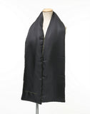 Burberry Scarf Silk, polyester/filling=batting black Long scarf Embroidered logo mens