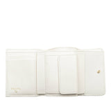Chanel Coco Mark Bijou Caviar Skin Trifold Wallet