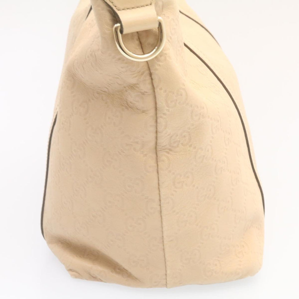 Gucci Gucci Shima Tote Bag Leather Beige am1040g