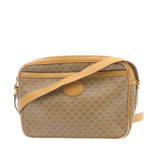 Gucci Micro GG Canvas Cross body Shoulder Bag PVC Leather Beige am1195g
