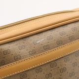 Gucci Micro GG Canvas Cross body Shoulder Bag PVC Leather Beige am1195g