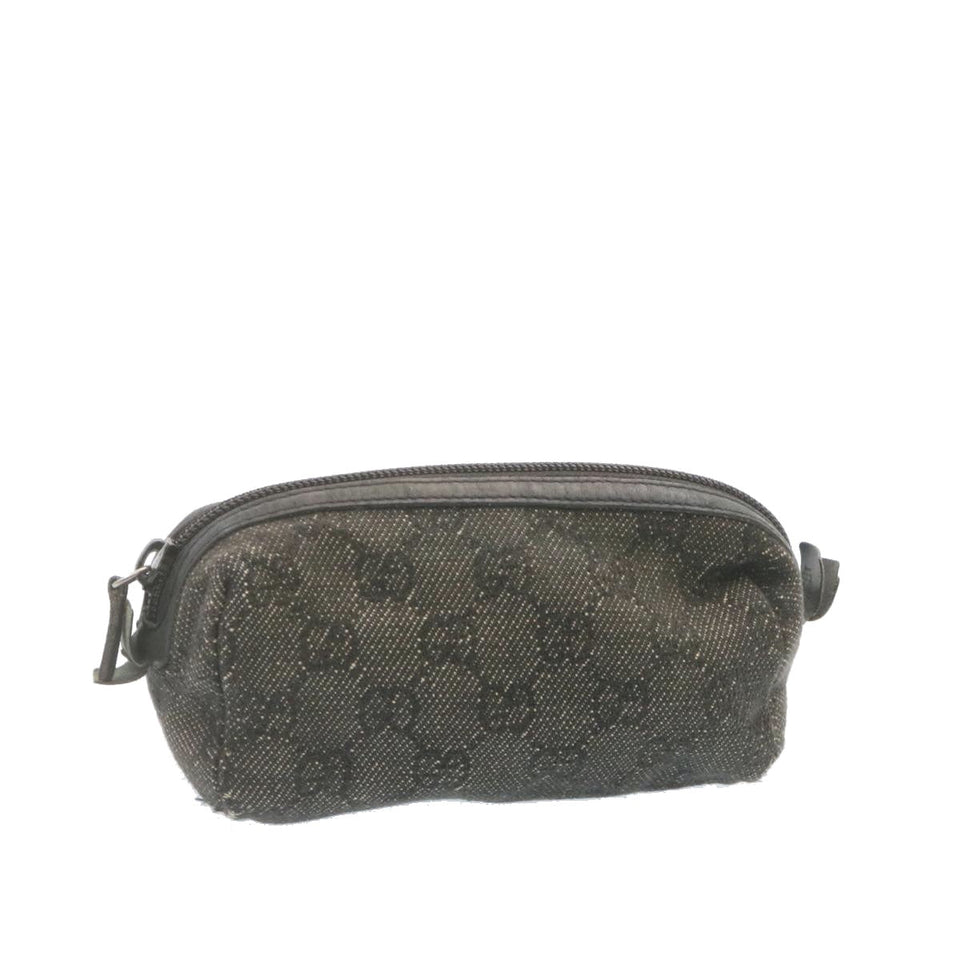 Gucci GG Canvas Cosmetic Pouch Black am1504g