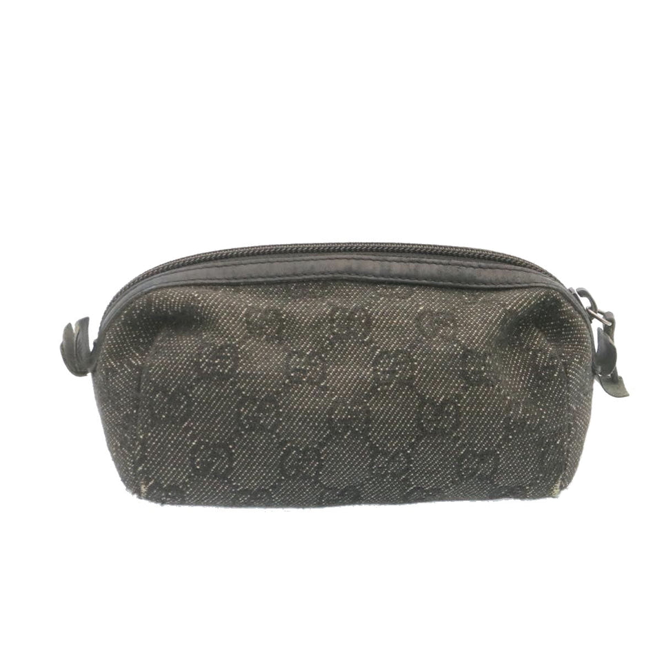 Gucci GG Canvas Cosmetic Pouch Black am1504g